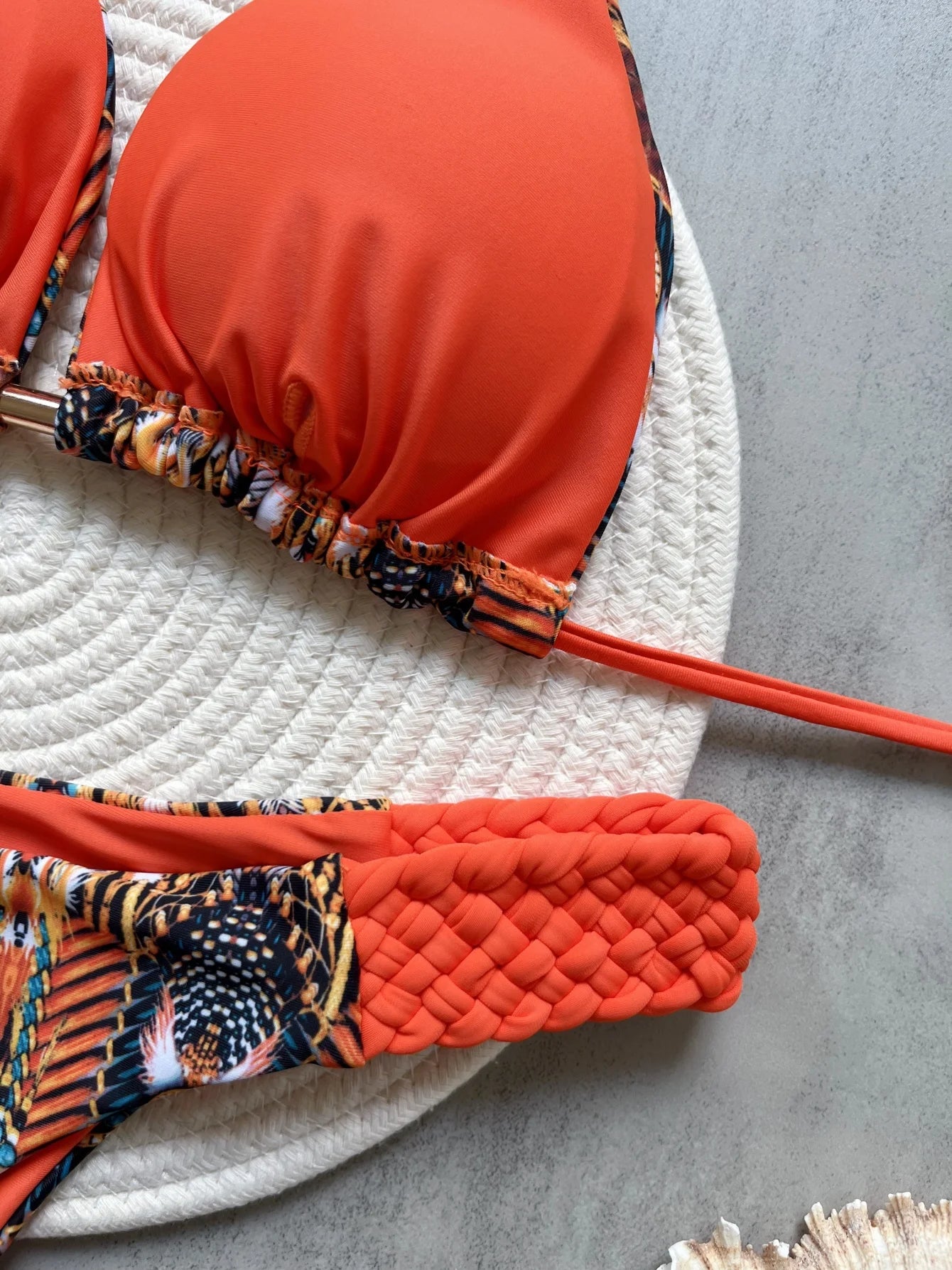 RUOTONSEPT Print Halter Mini Thong High Cut Bikini Female Swimsuit Women Swimwear Two-pieces Bikini set Bather Bathing Suit Swim