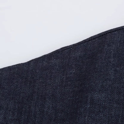 ETJ 2025  Spring New 1975 series denim MIDI dress with lapel side zipper fashion wrinkle waist slim elegant dress