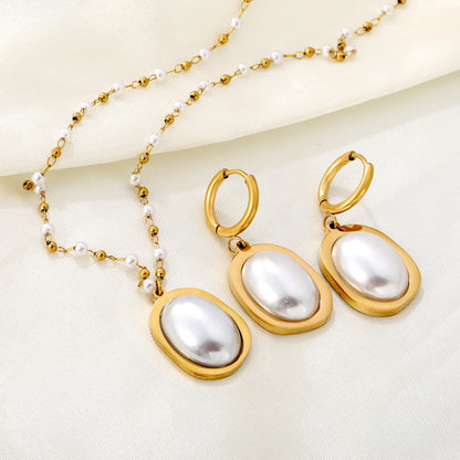 LUXUKISSKIDS Fashion Cubic Love Heart Minimalist Jewelry Set Necklace Earrings Bracelets Stainless Steel Women/Girls Accesories